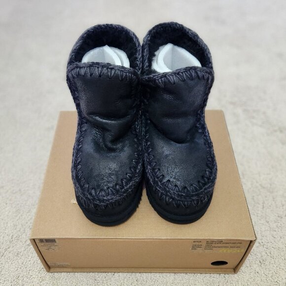 Mou Eskimo 18 With Rhinestones Logo Ankle Boot Women Size EU 37 - Picture 8 of 10